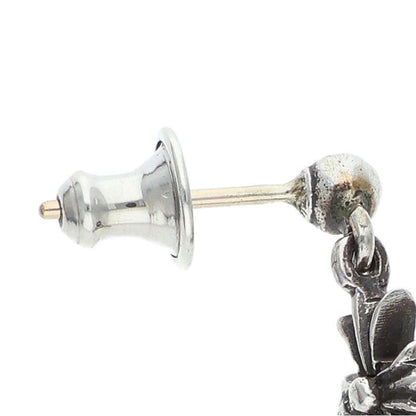 Chrome Hearts Tiny CH Pls 3 Ech Plus 3 Drop Silver Earrings — view 3