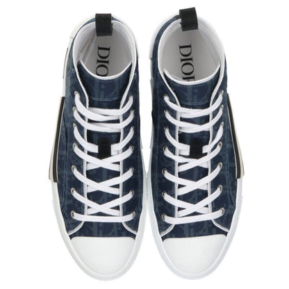 Dior Denim Tears Oak All Over Pattern Flower Print High Cut Sneakers — view 4