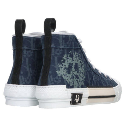Dior Denim Tears Oak All Over Pattern Flower Print High Cut Sneakers — view 2