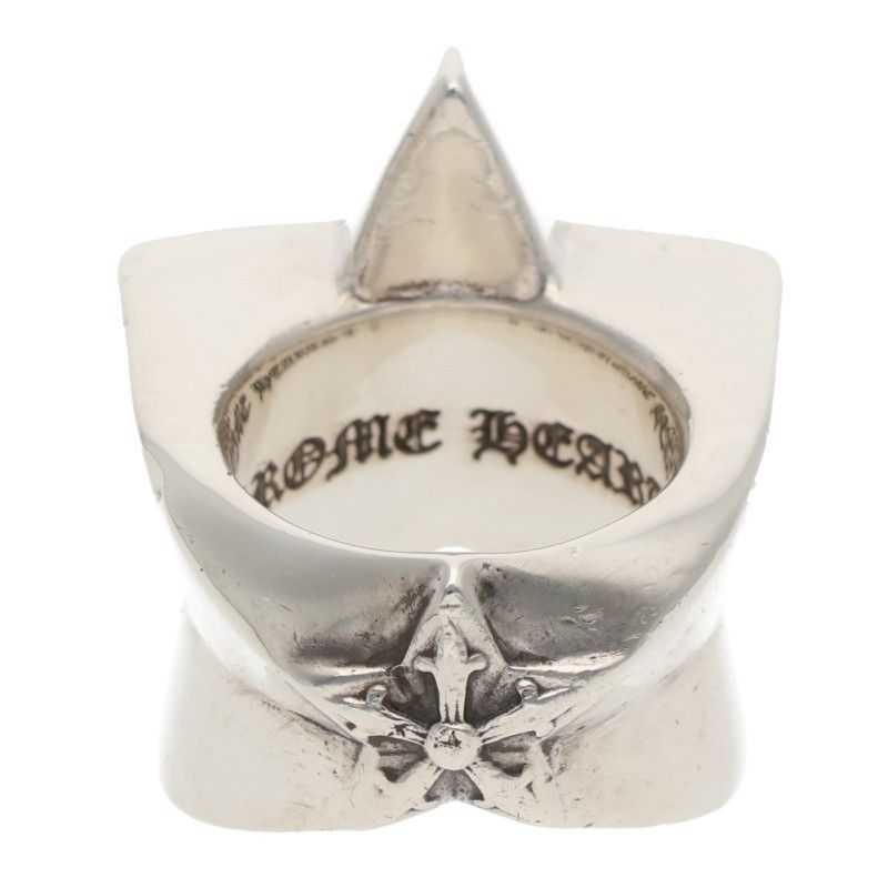 Chrome Hearts Str Lrg Large Star Silver Ring — view 2