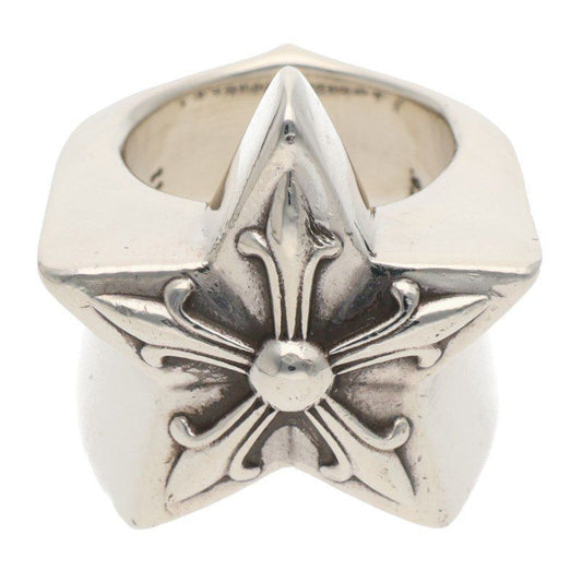 Chrome Hearts Str Lrg Large Star Silver Ring