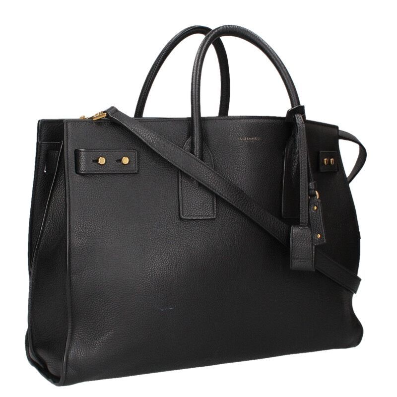 Saint Laurent Paris Large Sac de Jour Leather Handbag
