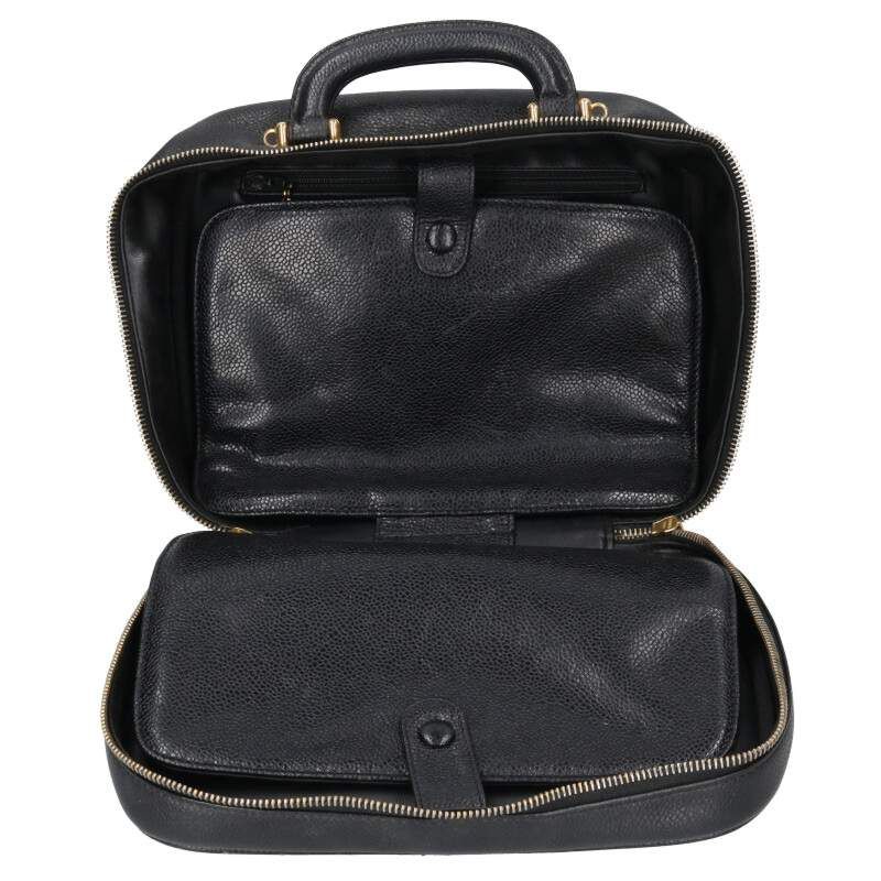 Chanel Vanity CC Logo Caviar Leather 2-Way Handbag — view 3