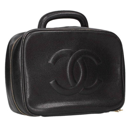 Chanel Vanity CC Logo Caviar Leather 2-Way Handbag