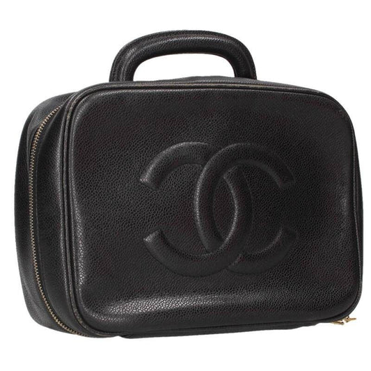 Chanel Vanity CC Logo Caviar Leather 2-Way Handbag
