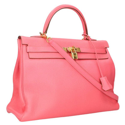 Hermes Kelly 35 Taurillon Clemence 2-Way Handbag 35