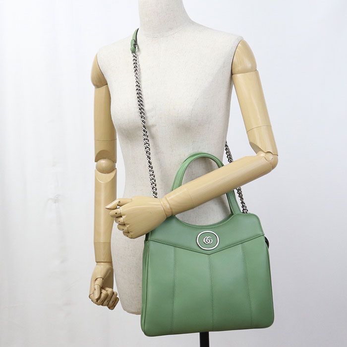 Gucci 2-Way Petit GG Tote Leather — view 9