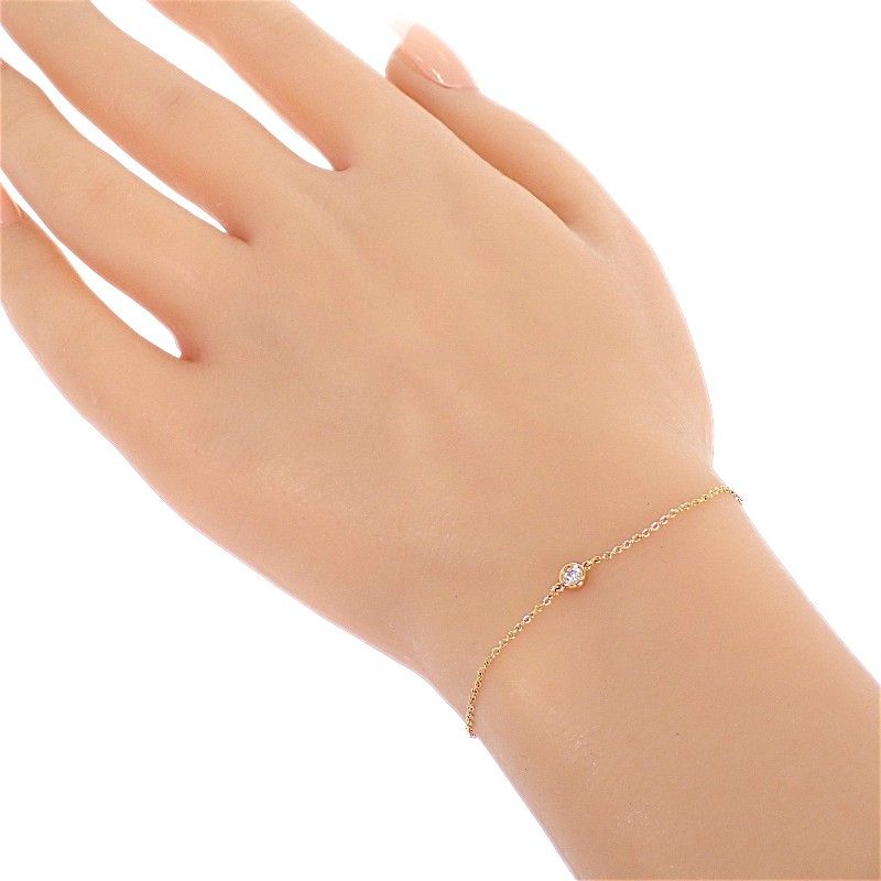 Tiffany & Co Diamond by the Yard Elsa Peretti Bracelet 18k Gold — view 9