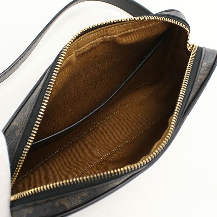Celine Messenger Bag Triomphe Canvas Crossbody Leather — view 3