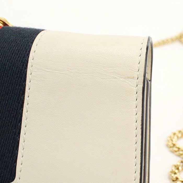 Gucci Mini Chain Shoulder Bag Sylvie Leather — view 5