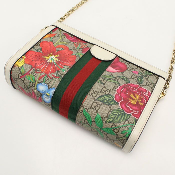 Gucci Chain Ophidia Shoulder Bag GG Supreme Leather — view 2