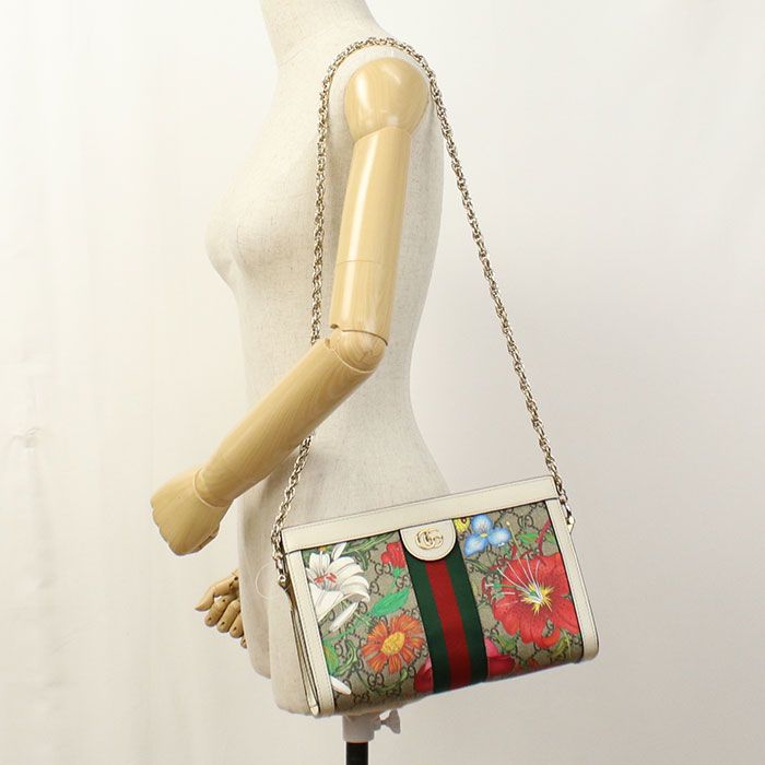 Gucci Chain Ophidia Shoulder Bag GG Supreme Leather — view 8