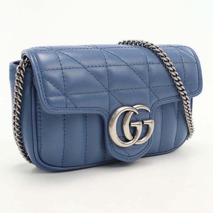 Gucci Chain GG Marmont Shoulder Bag Leather