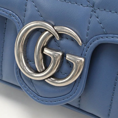 Gucci Chain GG Marmont Shoulder Bag Leather — view 4