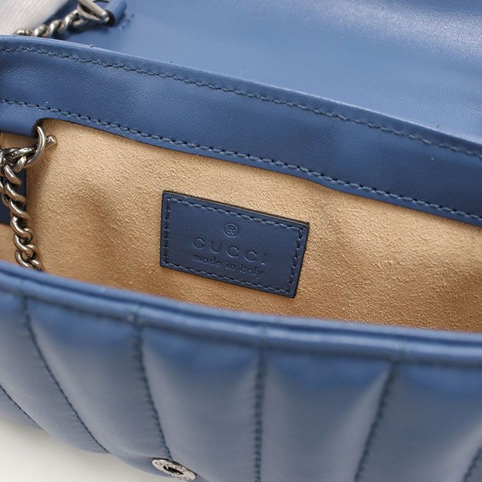 Gucci Chain GG Marmont Shoulder Bag Leather — view 5