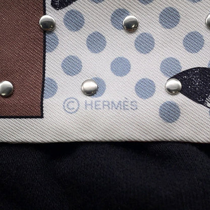 Hermes Scarf Twilly Courte Cavalier en Formes Studs — view 6