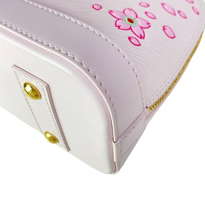 Louis Vuitton Handbag Monogram Cherry Blossom LV Tm Alma BB Pink Leather Cowhide — view 7
