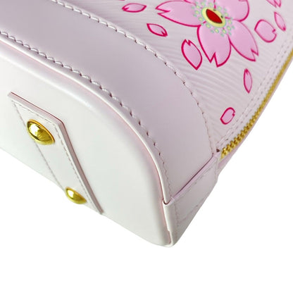 Louis Vuitton Handbag Monogram Cherry Blossom LV Tm Alma BB Pink Leather Cowhide — view 9