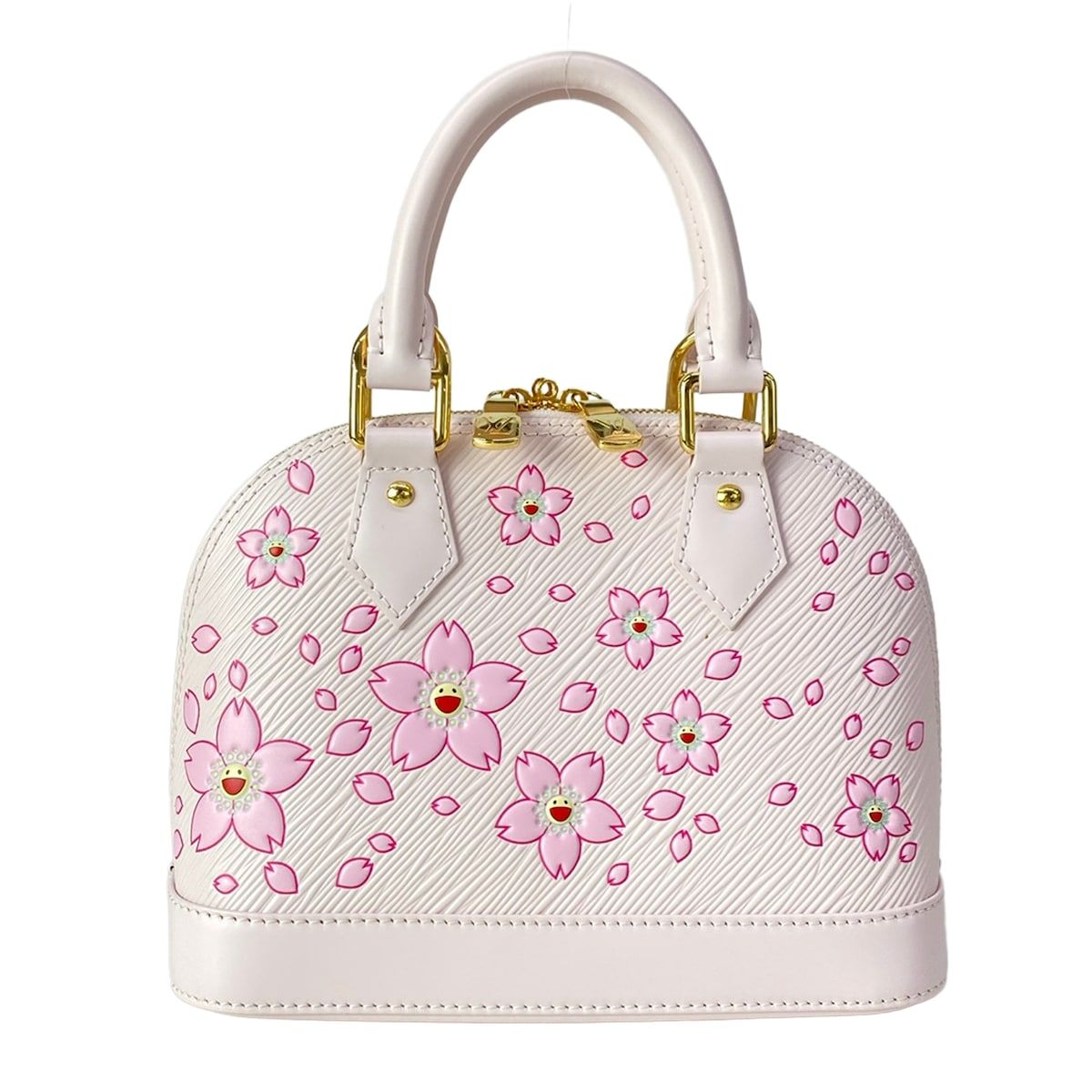 Louis Vuitton Handbag Monogram Cherry Blossom LV Tm Alma BB Pink Leather Cowhide
