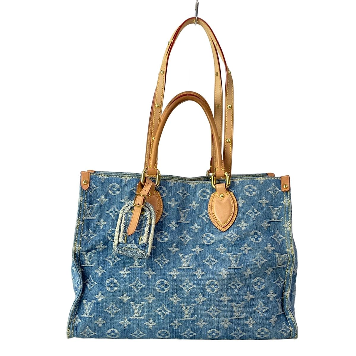 Louis Vuitton Tote Monogram Denim On The Go MM Blue