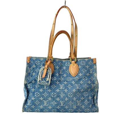 Louis Vuitton Tote Monogram Denim On The Go MM Blue