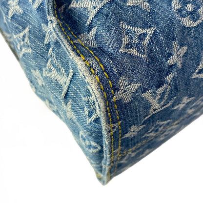 Louis Vuitton Tote Monogram Denim On The Go MM Blue — view 6