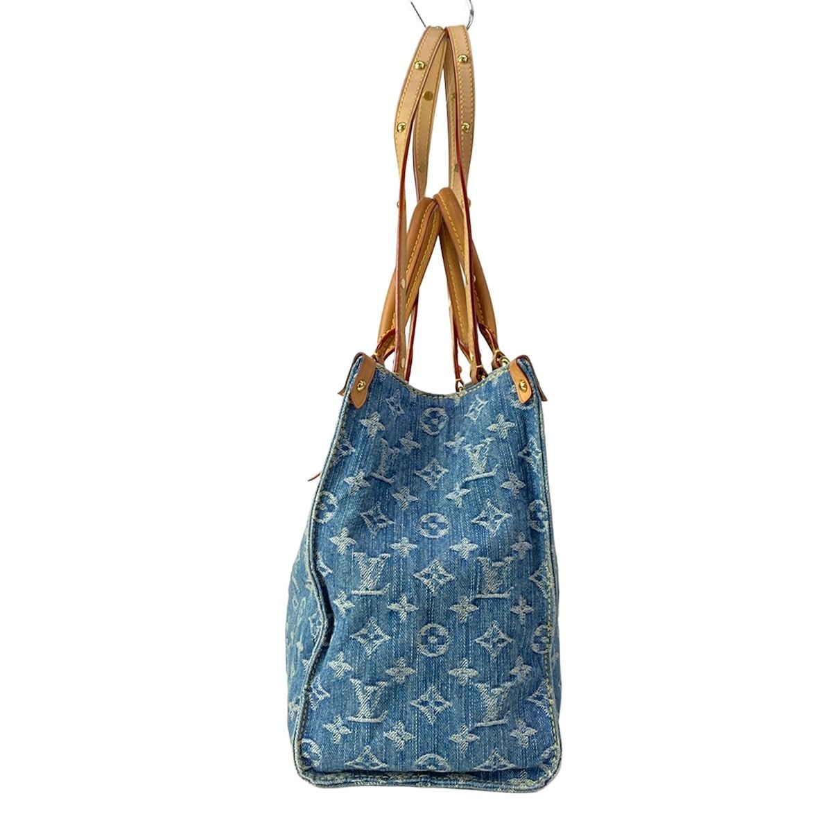 Louis Vuitton Tote Monogram Denim On The Go MM Blue — view 4