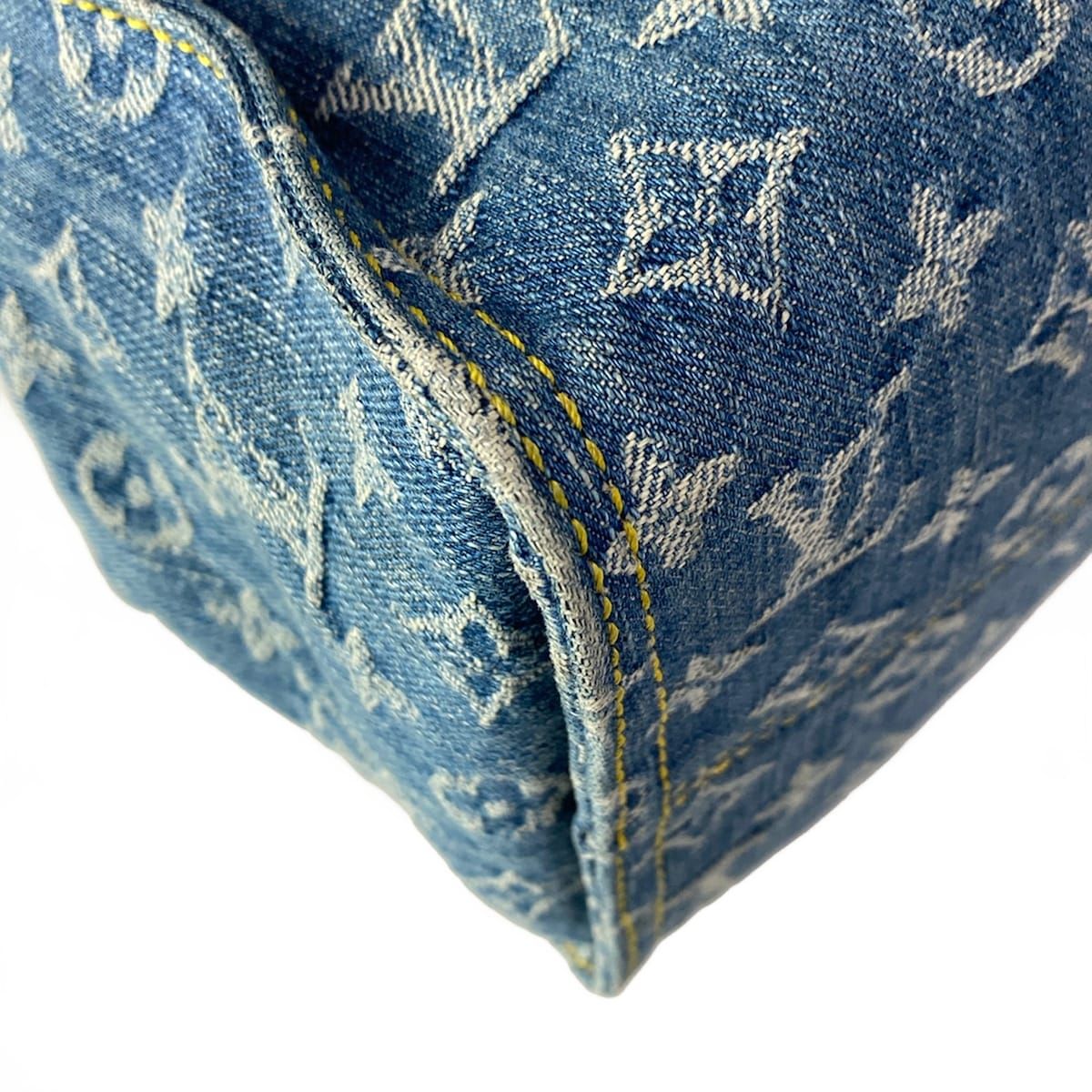 Louis Vuitton Tote Monogram Denim On The Go MM Blue — view 8