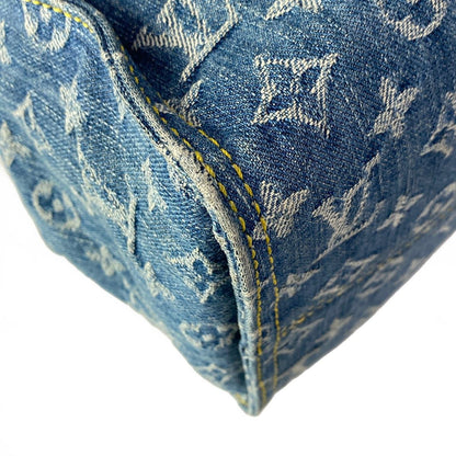 Louis Vuitton Tote Monogram Denim On The Go MM Blue — view 8