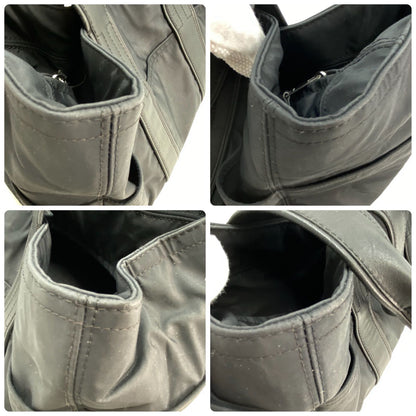 Hermes Acapulco Leather Nylon Hand Tote Black — view 5