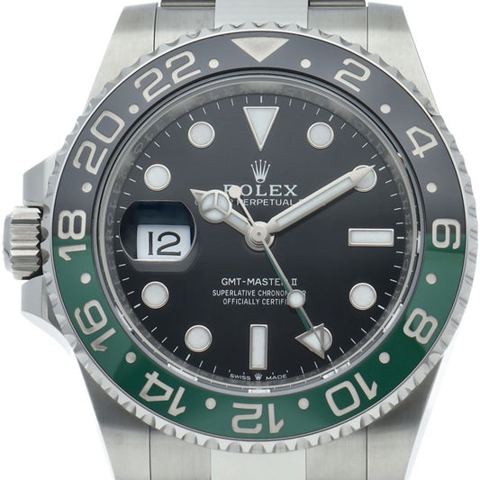 Rolex GMT Master 2 Watch Oyster Box SS Black
