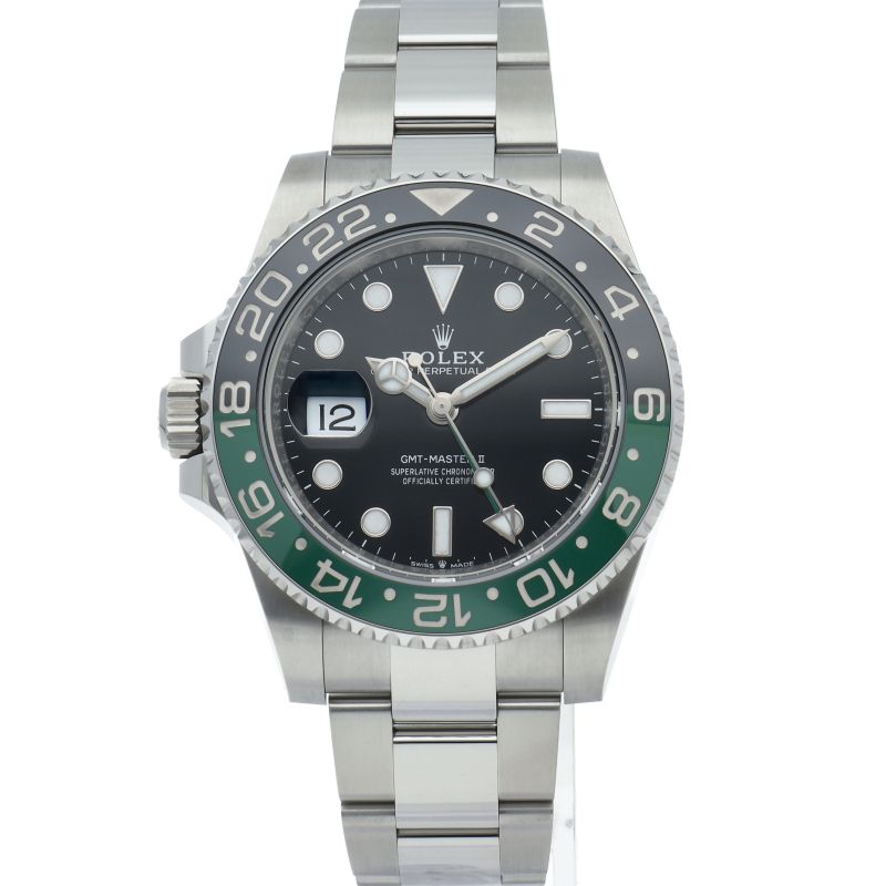 Rolex GMT Master 2 Watch Oyster Box SS Black — view 2