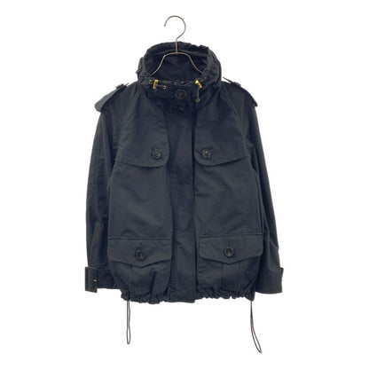 Moncler Dame Trench Detail Short Jacket 0 Black
