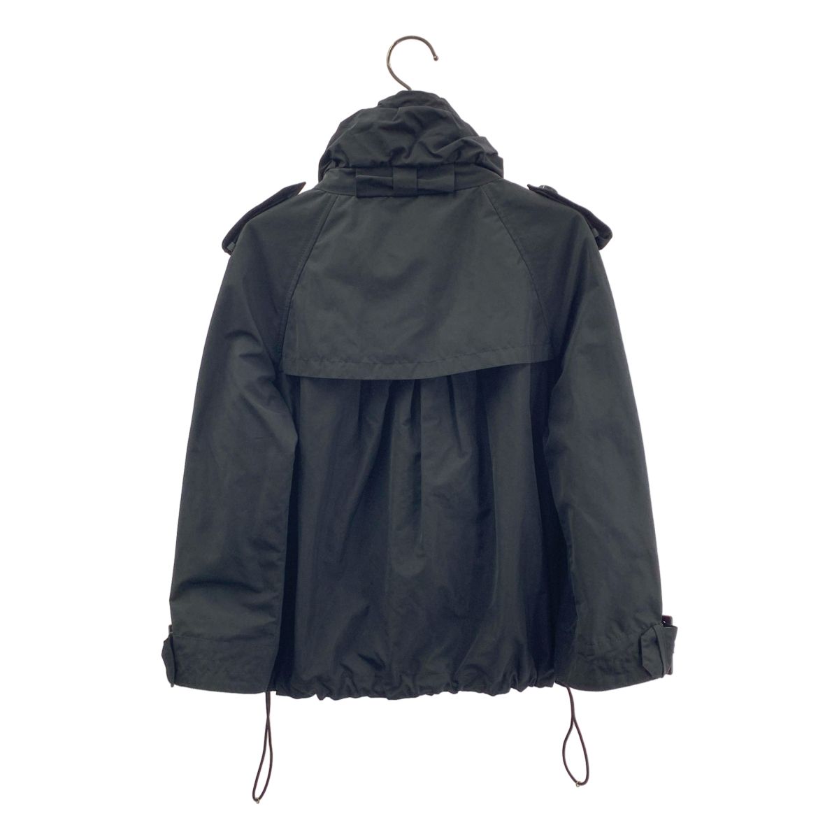 Moncler Dame Trench Detail Short Jacket 0 Black — view 5