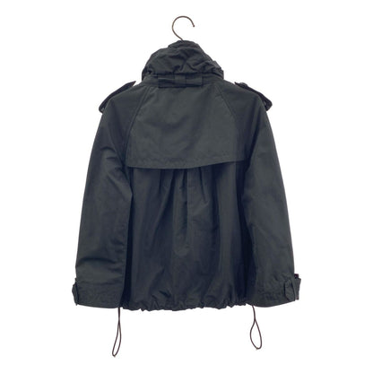 Moncler Dame Trench Detail Short Jacket 0 Black — view 5
