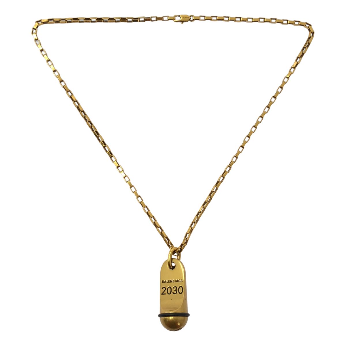 Balenciaga Hotel Chain Necklace Gold — view 2