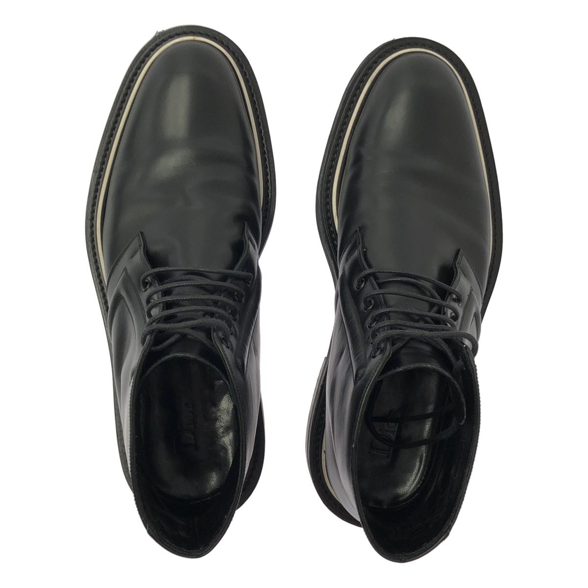 Dior Homme Leather Lace Up Chukka Boots 43 Black — view 4