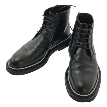 Dior Homme Leather Lace Up Chukka Boots 43 Black
