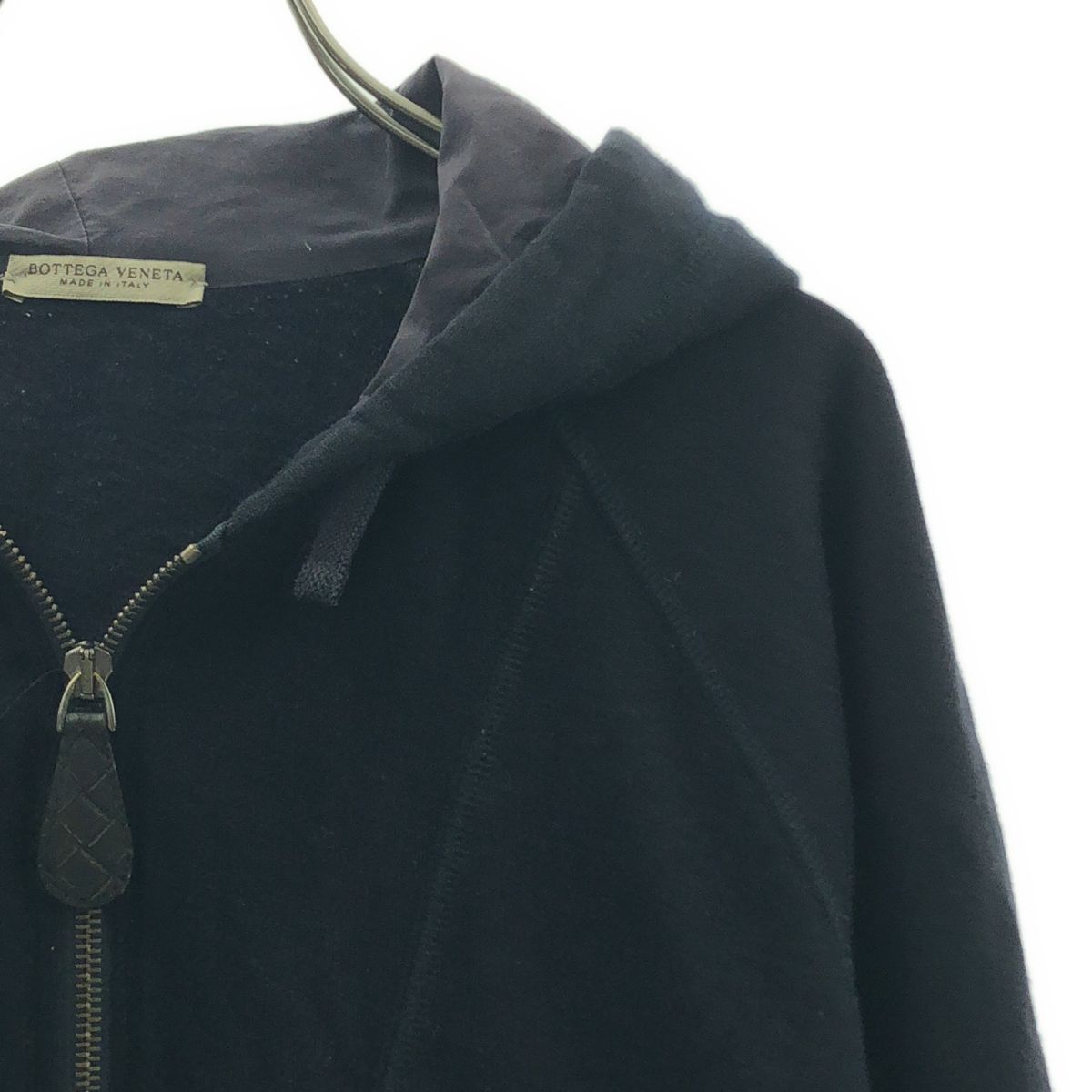 Bottega Veneta Cotton Zip Hoodie 50 Black — view 2