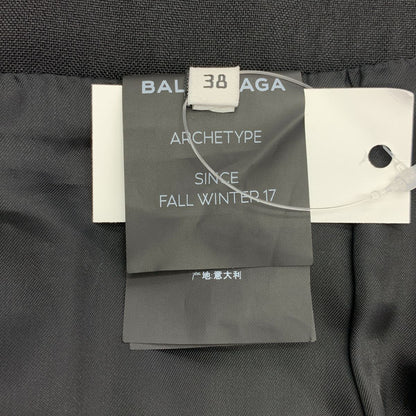 Balenciaga Pleated Skirt 38 Black — view 7
