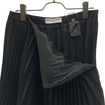 Balenciaga Pleated Skirt 38 Black — view 4