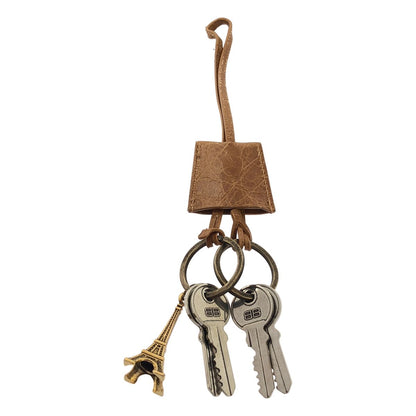 Balenciaga le City Eiffel Charm Tower Key Ring Brown — view 4