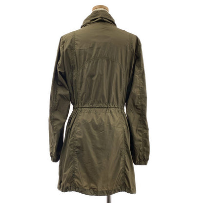 Moncler Palliser Nylon Hooded Long Coat 0 Khaki — view 5