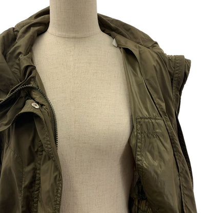 Moncler Palliser Nylon Hooded Long Coat 0 Khaki — view 4