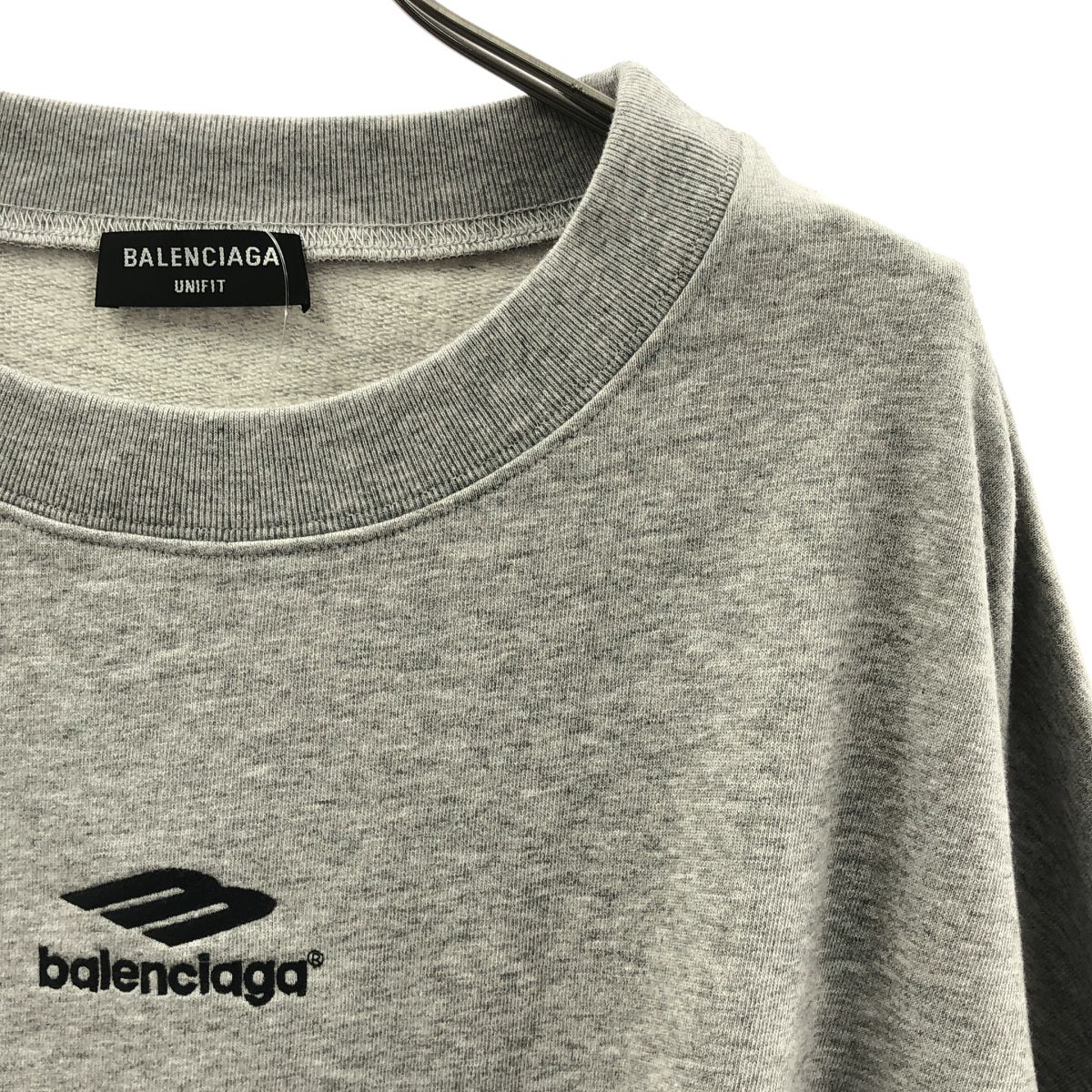 Balenciaga Sports Icon Embroidery Logo Sweatshirt XL Gray — view 2