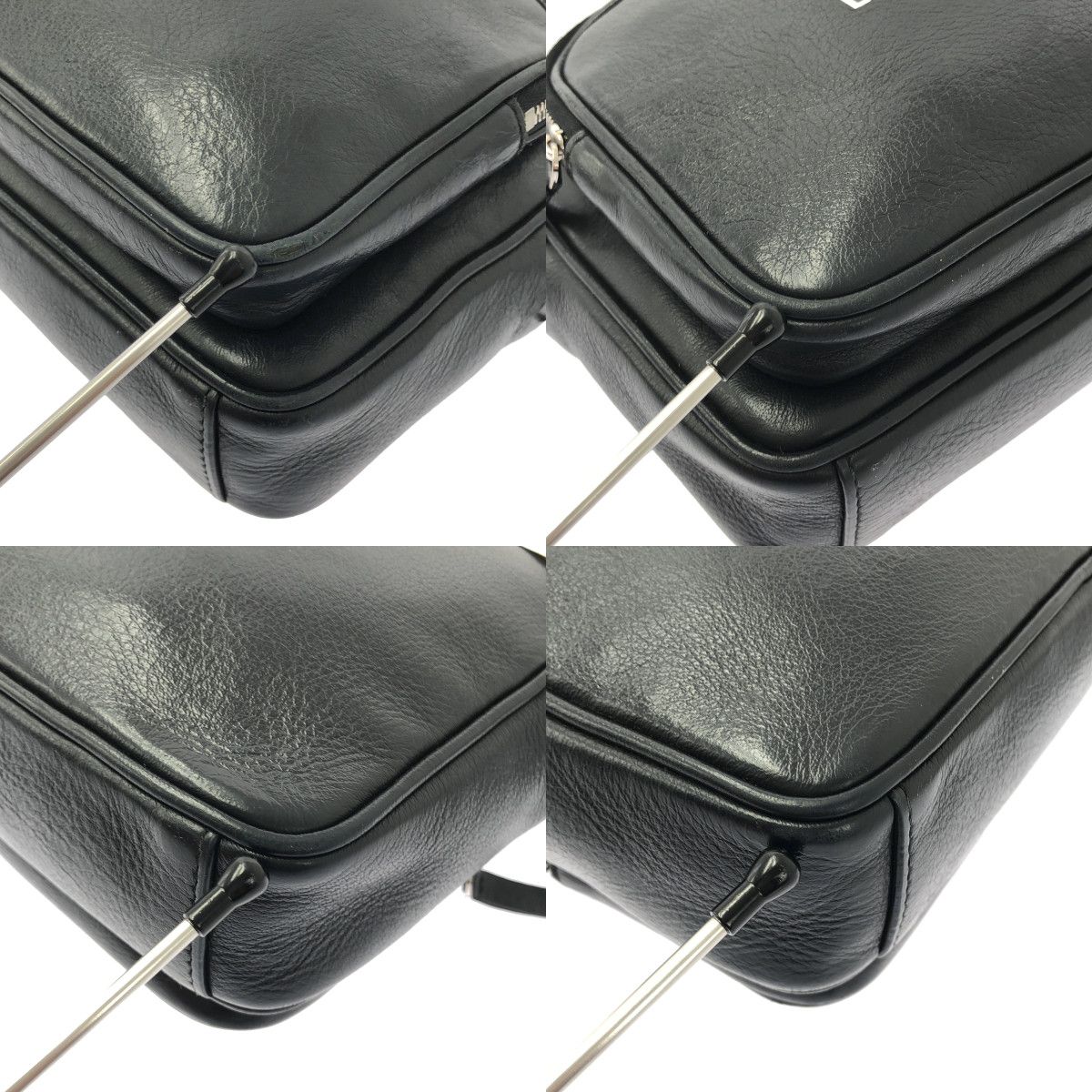 Balenciaga Everyday Logo Leather Cross Black Crossbody — view 8