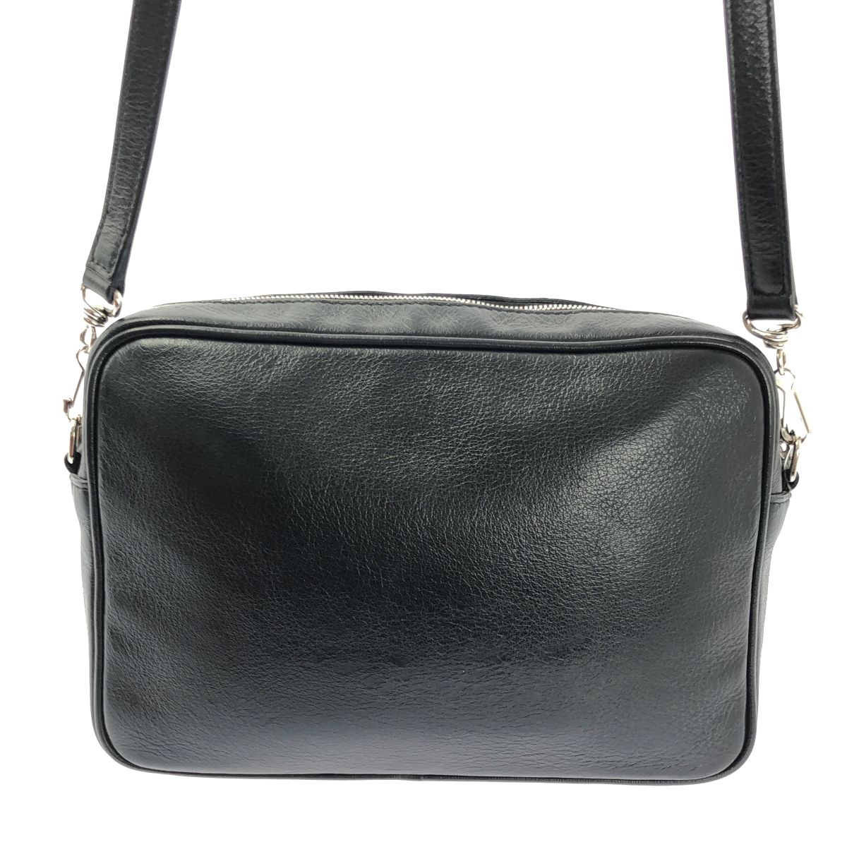 Balenciaga Everyday Logo Leather Cross Black Crossbody — view 4