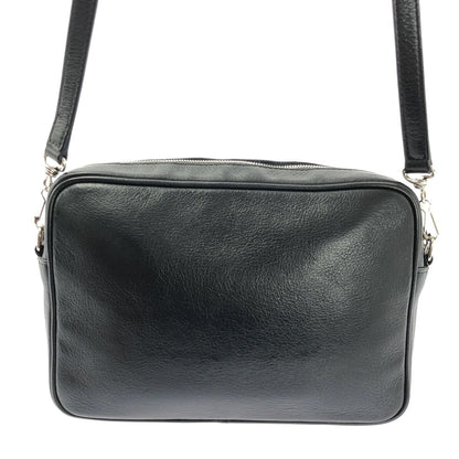 Balenciaga Everyday Logo Leather Cross Black Crossbody — view 4