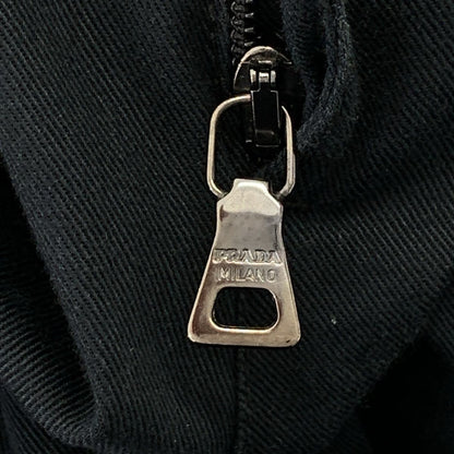 Prada Sport Double Strap Logo Zip Shorts 44 Dark Navy — view 9