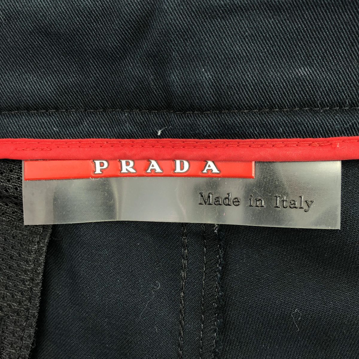 Prada Sport Double Strap Logo Zip Shorts 44 Dark Navy — view 6